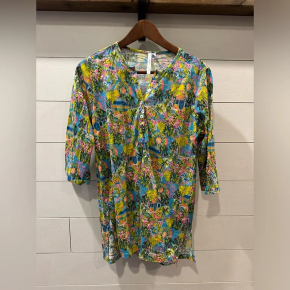 Lulu-B Island Getway Tunic- size small - Picture 1 of 7